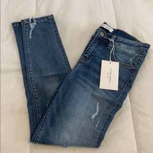NEW Flying Monkey Mid Rise Distressed skinny jean